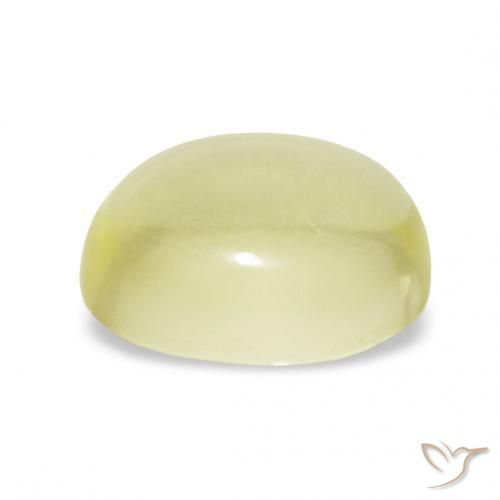 9,17 ctw natürlicher hellgelb Quarz, Oval, Transparent