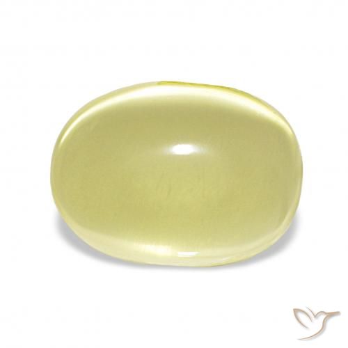 9.42ct hellgelb Quarz, Oval, Transparent