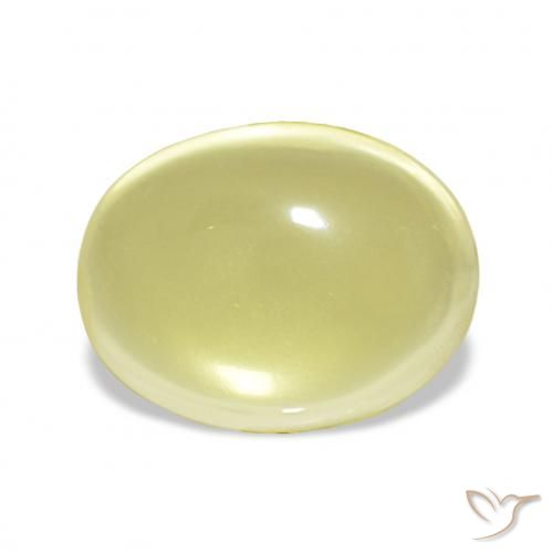 9.74ct hellgelb Quarz, Oval, Transparent
