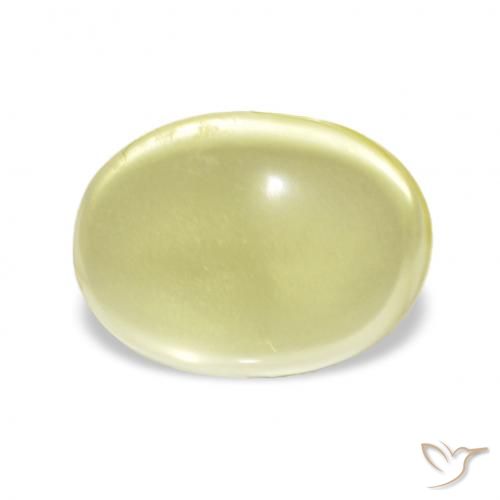 3.85ct hellgelb Quarz, Oval, Transparent