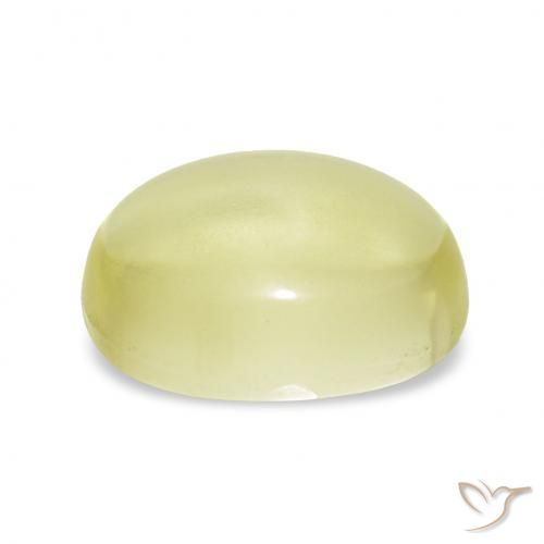 9,17 ctw natürlicher hellgelb Quarz, Oval, Transparent