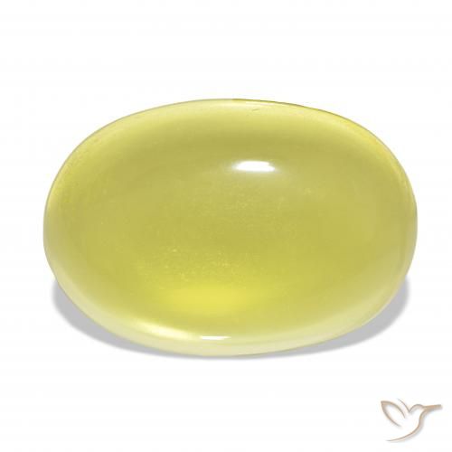 58.77ct hellgelb Quarz, Oval, Transparent