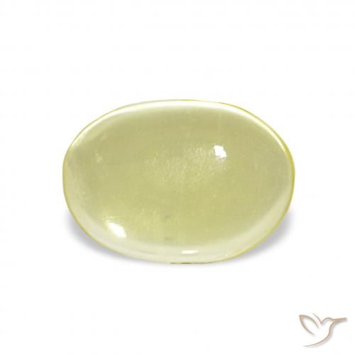 2.86ct hellgelb Quarz, Oval, Transparent
