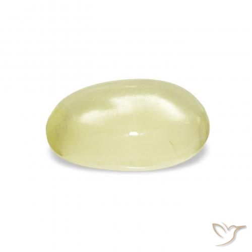 9,17 ctw natürlicher hellgelb Quarz, Oval, Transparent