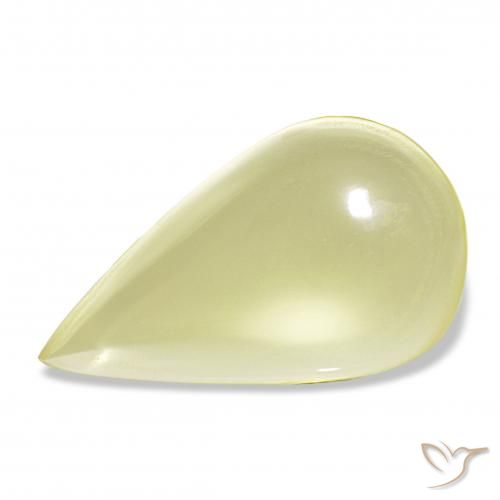 15.47ct Mittelgelb Quarz, Birnenform, Transparent