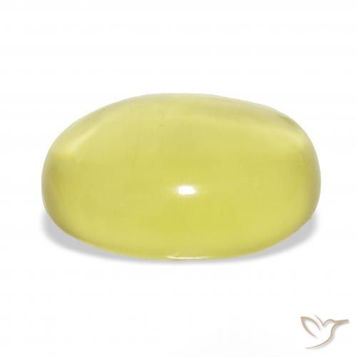 9,17 ctw natürlicher hellgelb Quarz, Oval, Transparent