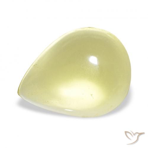 14.16ct Helles Maisgelb Quarz, Birnenform, Transparent