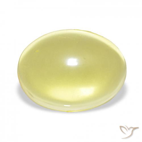 20.83ct hellgelb Quarz, Oval, Transparent