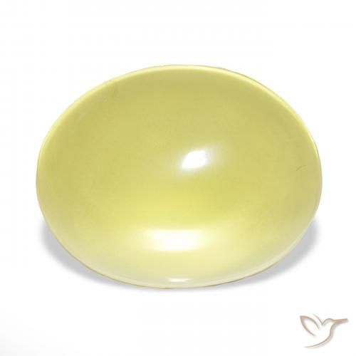 71.49ct hellgelb Quarz, Oval, Transparent
