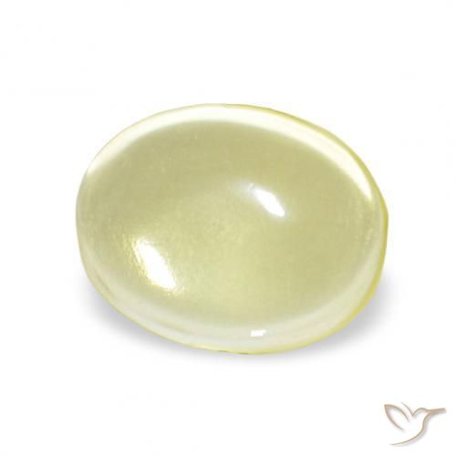 9,17 ctw natürlicher hellgelb Quarz, Oval, Transparent