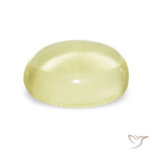 9,17 ctw natürlicher hellgelb Quarz, Oval, Transparent