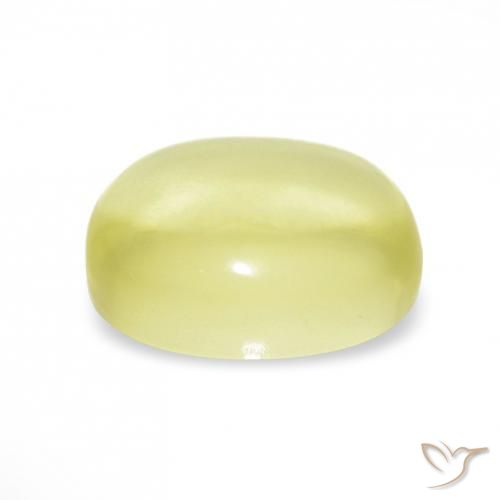 9,17 ctw natürlicher hellgelb Quarz, Oval, Transparent