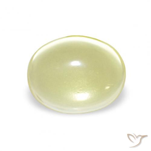 3.54ct hellgelb Quarz, Oval, Transparent