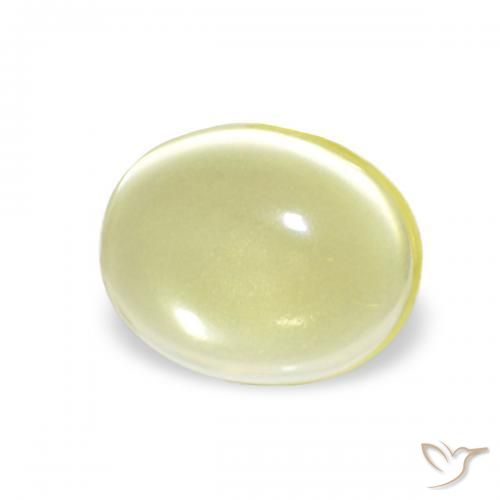 9,17 ctw natürlicher hellgelb Quarz, Oval, Transparent