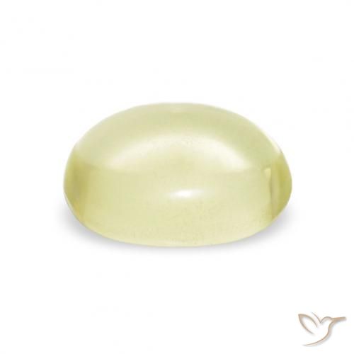 9,17 ctw natürlicher hellgelb Quarz, Oval, Transparent