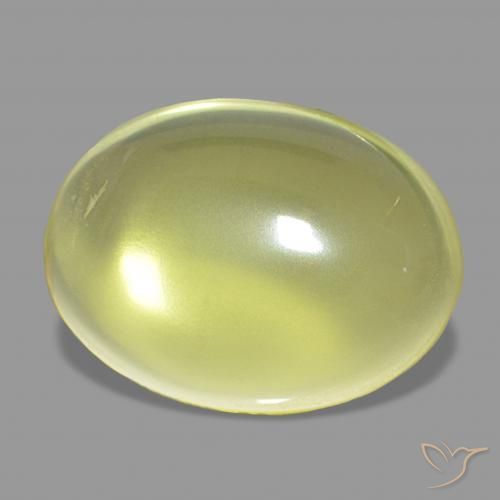 9,17 ctw natürlicher hellgelb Quarz, Oval, Transparent