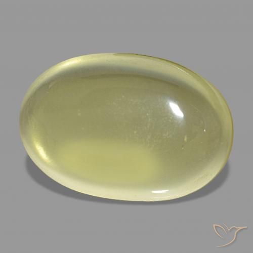 9,17 ctw natürlicher hellgelb Quarz, Oval, Transparent