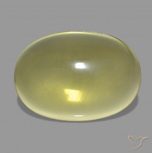 46.42ct Helles Ananasgelb Quarz Edelsteine, Oval, Transparent