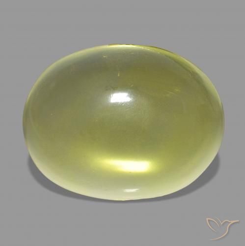 33.80ct Ananas Gelb Quarz, Oval, Transparent