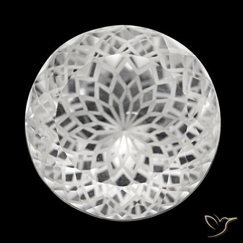51.15ct Weißer Quarz, Rund, VVS-VS