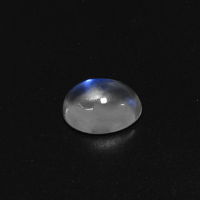 1,85 ctw natürlicher weißer Regenbogen-Mondstein, Oval Schliff, Transparent