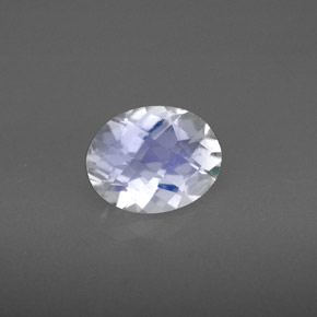 1,55 ctw natürlicher blauer Regenbogen-Mondstein, Oval Schliff, VS