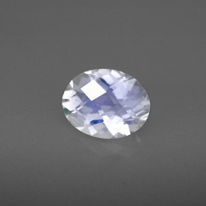 1,55 ctw natürlicher blauer Regenbogen-Mondstein, Oval Schliff, VS