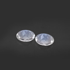  ct natürliche weißer Regenbogen-Mondstein-Edelsteine, Oval Schliff, VS