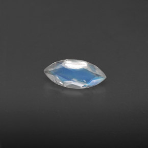 0,31 ctw natürlicher blauer Regenbogen-Mondstein, Transparent, Transparent / Lichtdurchlässig