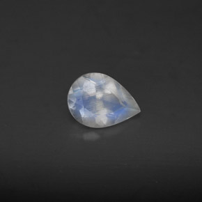0,52 ctw natürlicher blauer Regenbogen-Mondstein, Transparent, Transparent / Lichtdurchlässig
