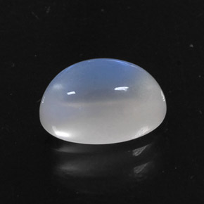 2,75 ctw natürlicher weißer Regenbogen-Mondstein, Oval Schliff, Transparent