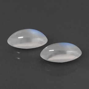  ct natürliche weißer Regenbogen-Mondstein-Edelsteine, Marquise, Transparent