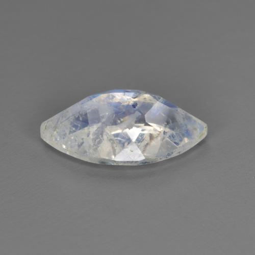 1,85 ctw natürlicher weißer Regenbogen-Mondstein, Marquise, Transparent