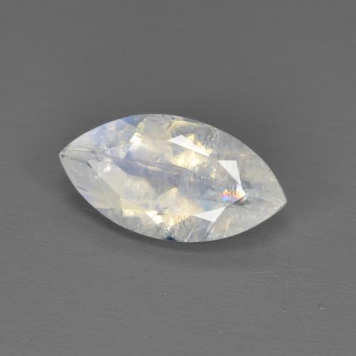 1,79 ctw natürlicher weißer Regenbogen-Mondstein, Marquise, Transparent