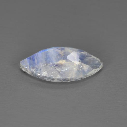 1,79 ctw natürlicher weißer Regenbogen-Mondstein, Marquise, Transparent
