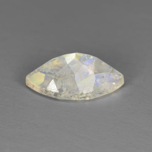 1,92 ctw natürlicher weißer Regenbogen-Mondstein, Marquise, Lichtdurchlässig