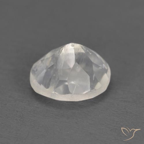 9,17 ctw natürlicher Bläulich-weiß Regenbogenmondstein, Oval, Transparent