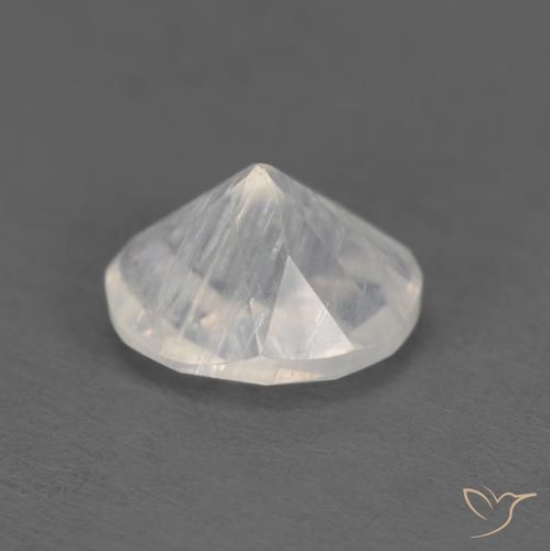 9,17 ctw natürlicher Bläulich-weiß Regenbogenmondstein, Oval, Transparent