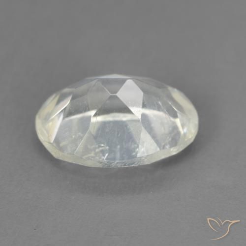 9,17 ctw natürlicher Bläulich-weiß Regenbogenmondstein, Oval, Transparent