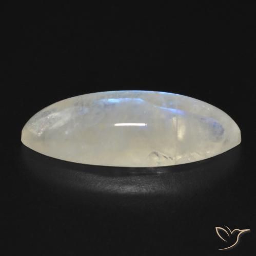 9,17 ctw natürlicher Bläulich-weiß Regenbogenmondstein, Marquise, Transparent