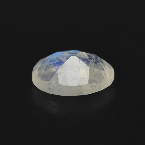 9,17 ctw natürlicher Bläulich-weiß Regenbogenmondstein, Oval, Transparent