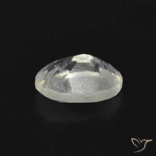 9,17 ctw natürlicher Bläulich-weiß Regenbogenmondstein, Oval, Transparent