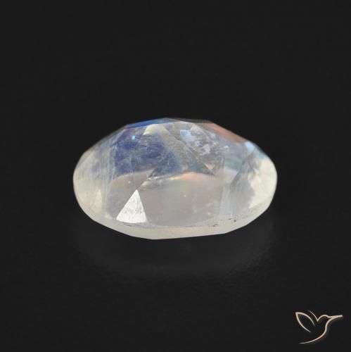 9,17 ctw natürlicher Bläulich-weiß Regenbogenmondstein, Oval, Transparent