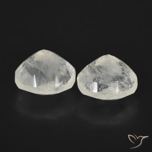 2.43 ct natürliche Bläulich-weiß Regenbogenmondstein-Edelsteine, Oval, Transparent