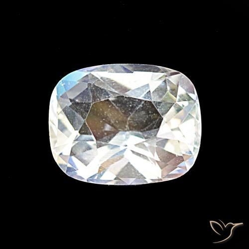 1.69ct Mehrfarbiges Weiß Regenbogenmondstein, Kissen, VVS