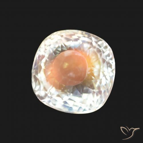 9,17 ctw natürlicher Mehrfarbiges Weiß Regenbogenmondstein, Kissen, VVS-VS