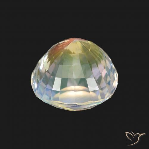 9,17 ctw natürlicher Mehrfarbiges Weiß Regenbogenmondstein, Kissen, VVS-VS