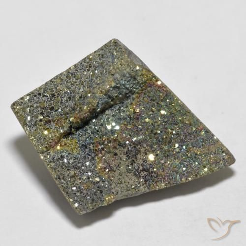16.45ct Natürlicher Mehrfarbig Regenbogenpyrit, Fantasie, Lichtundurchlässig