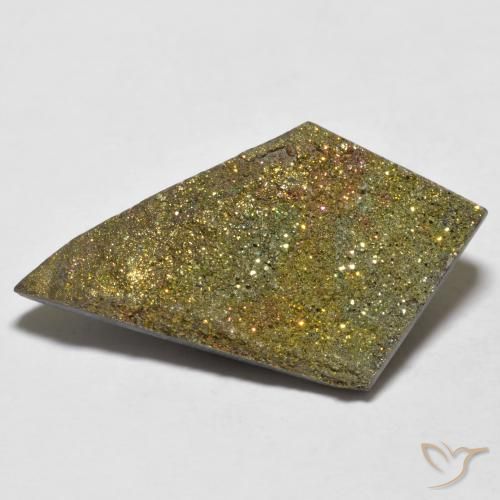 12.17ct Natürlicher Mehrfarbig Regenbogenpyrit, Fantasie, Lichtundurchlässig