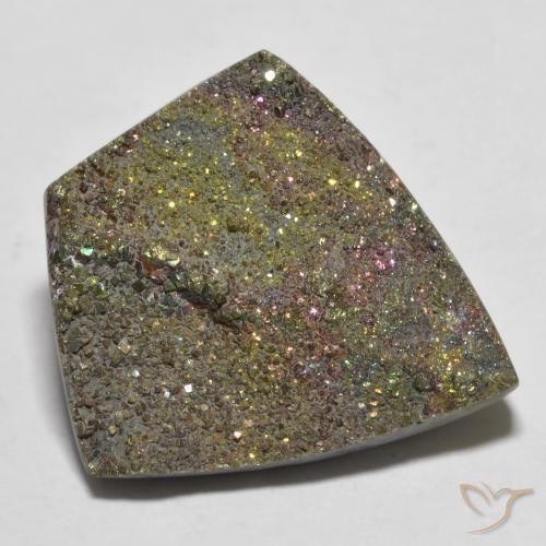 15.88ct Natürlicher Mehrfarbig Regenbogenpyrit, Fantasie, Lichtundurchlässig